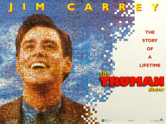 The Truman Show review - Jim Carrey as Truman Burbank in the 1998 film The Truman Show