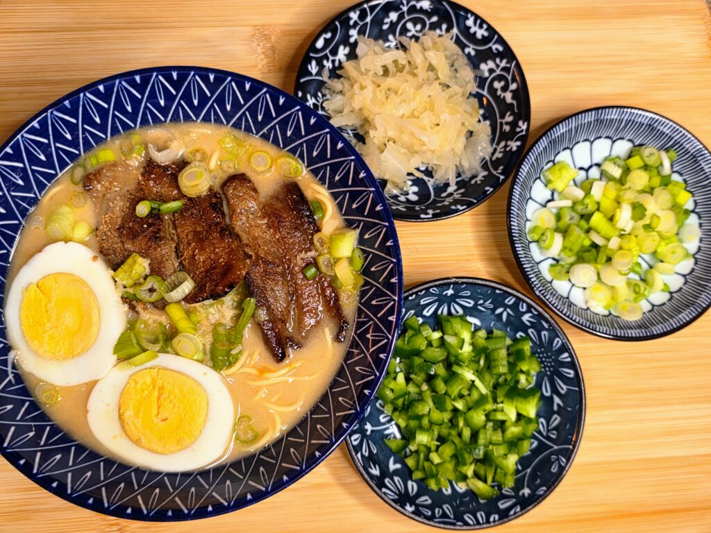 Tonkotsu-Style Ramen with Sauerkraut