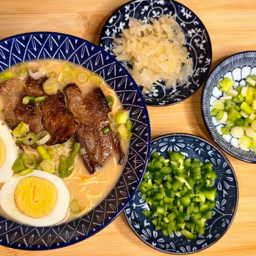 Tonkotsu-Style Ramen with Sauerkraut
