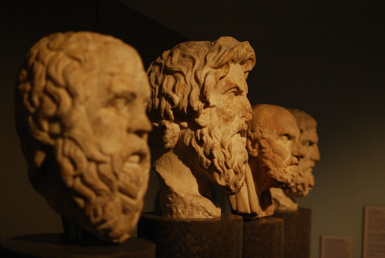 Stoicism busts of ancient philosophers — embracing Stoicism for emotional well-being and purposeful living