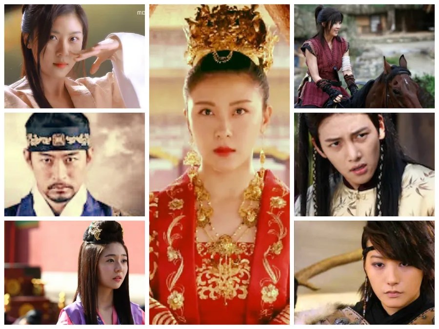 Empress Ki K-drama main characters, including Seung-nyang, Wang Yoo and Ta Hwan