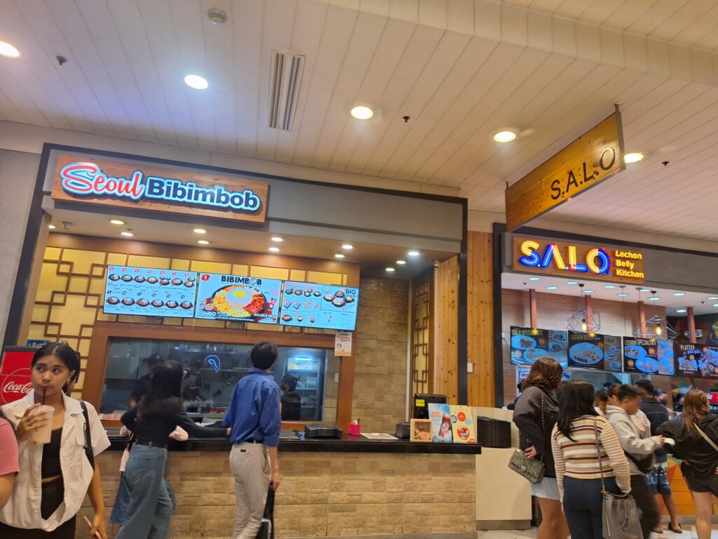 The Seoul Bibimbob restaurant at SM City Baguio, where we had dinner while waiting for the Baguio night market to open